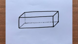 How to Draw Rectangular Prism [upl. by Htrag]