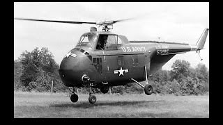 Flying the Sikorsky H19 Chicasaw Helicopter Restored 1956 [upl. by Otrebogir]