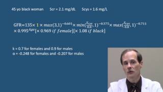 CKDEPI creatininecystatin equation example [upl. by Litt710]