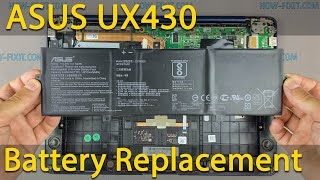 Asus ZenBook UX430 Battery Replacement [upl. by Aisan101]