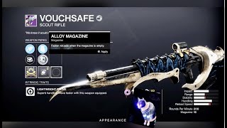 VOUCHSAFE DESTINY 2 How to get  Scout Rifle SECRET Location [upl. by Adnalohs]