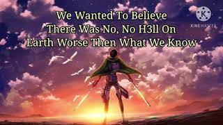 Shinzou Wo Sasageyo English Dub  Lyrics [upl. by Ocana]