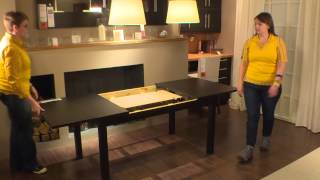 BJURSTA Table  IKEA Home Tour [upl. by Aikyn]