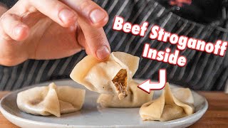 The First Ever Beef Stroganoff Soup Dumpling  Sailor VS [upl. by Grogan498]