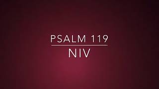 PSALM 119 NIV audio bible [upl. by Belac869]