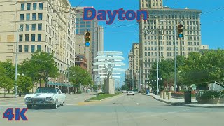 Dayton Ohio USA 4K Downtown DriveThru [upl. by Doak]