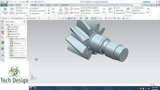 Unigraphics NX Part Modeling Example 5 II Bevel Gear [upl. by Keviv]