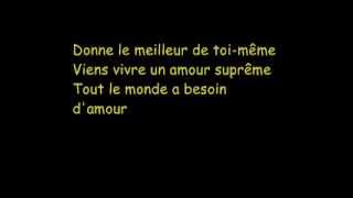 Robbie Williams  Supreme EnglishFrench  Lyrics [upl. by Dam]