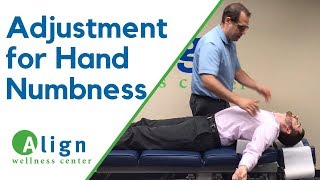 Chiropractic Adjustment  Numbness and Tingling in Hand [upl. by Yentyrb]