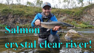 Fluefiske etter laks og røye i Finnmark  Salmon and Arctic Char Fishing in Norway english sub [upl. by Johen]