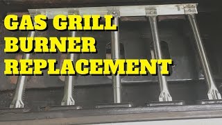 Easy DIY Repair Gas Grill Burner Replacement [upl. by Ttirrej]