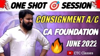 CA Foundation Consignment I One Shot Session I CTC Classes [upl. by Hyacintha730]