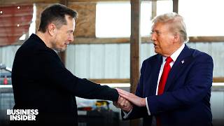 The Evolution Of Musk And Trumps Bromance  Business Insider [upl. by Inaj]