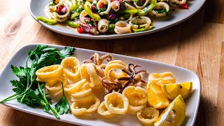 Two Quick and Easy Calamari Recipes [upl. by Lau902]