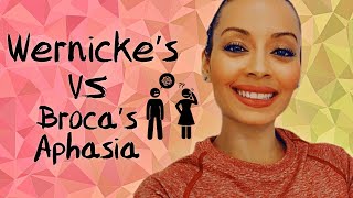 Wernickes VS Brocas Aphasia [upl. by Ahsaenat950]