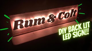 BUILD A BACKLIT LED SIGN Tips and Tricks for DIY [upl. by Eleazar23]