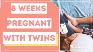 8 weeks pregnant with twins signs and symptoms [upl. by Mehsah358]