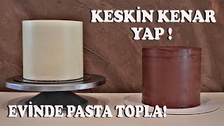 KESKİN KENAR YAPIMI VE PASTA TOPLAMA ARTIK ÇOK KOLAY [upl. by Novej]