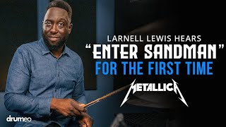 Larnell Lewis Hears quotEnter Sandmanquot For The First Time [upl. by Gabbert]