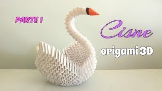 CISNE ORIGAMI 3DPRIMERA PARTEpaso a paso [upl. by Joshia]