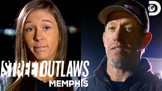 A Race with a 43K Bet Tricia vs Nate Schaloach  Street Outlaws Memphis [upl. by Assylla]