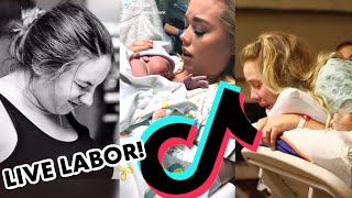 LIVE Home Birth Pregnancy TikTok Compilation you MUST WATCH Pregnant tiktok birth [upl. by Nevuer]