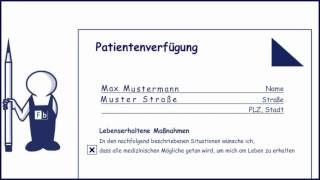 Patientenverfügung  so geht das [upl. by Clite]