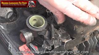 Petrol Lawnmower How To Replace Governor Springs Help [upl. by Marmawke326]