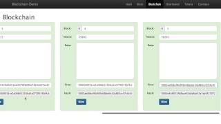 Blockchain 101  A Visual Demo [upl. by Aisaim]