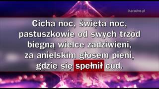 Kolęda  Cicha noc karaoke [upl. by Mcmullan]