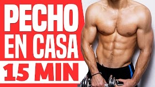 RUTINA PECTORALES EN CASA  Pectoral y brazos 15 minutos [upl. by Ogeid702]