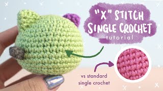 FOR BEGINNERS How to Single Crochet Cross Stitch [upl. by Iralam]