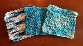 How to Make a Crocheted Dishcloth  Step by Step Tutorial [upl. by Launam]