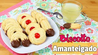 BISCOITO AMANTEIGADO FÁCIL [upl. by Burwell249]