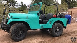 1965 Jeep CJ5 Restoration Full Video [upl. by Garald318]