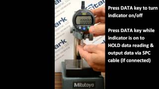 Mitutoyo Indicator Setting Overview [upl. by Windsor]