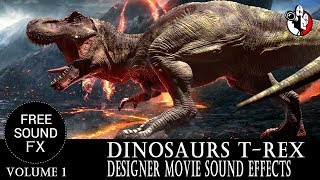 Dinosaur Sound Effects Pack Volume 1 TRex 🎵 [upl. by Oiceladni803]