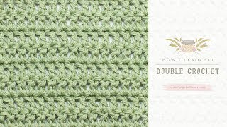 How To Crochet A Double Crochet US Terms  Easy Tutorial by Hopeful Honey [upl. by Keri921]