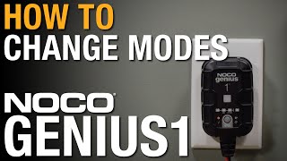 How to change modes on your NOCO GENIUS1 [upl. by Ruhl]