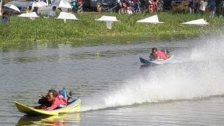 Power Boat Hydroplane Racing Longtails in Thailand [upl. by Antoni]