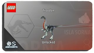 Lego Jurassic World  How to Unlock Troodon Dinosaur Character Location [upl. by Ytteb]