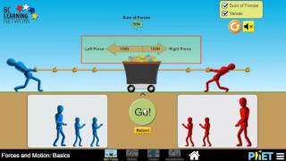 WCLN  Physics  Phet Forces amp Motion Intro [upl. by Renata]