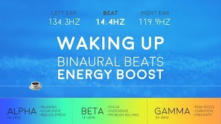 WAKING UP Powerful Binaural Beats ☕ Morning Energy Boost [upl. by Stevena709]