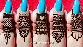 Top 5 Heavy Bridal Finger Mehndi Design for Teej  Most Stylish Finger Mehndi Design  Finger Mehndi [upl. by Trefler]