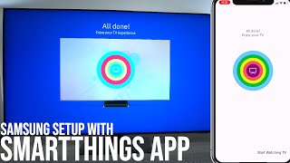 Setup Samsung Televisions With Remote Control Or Smart Things App [upl. by Erdnaek76]