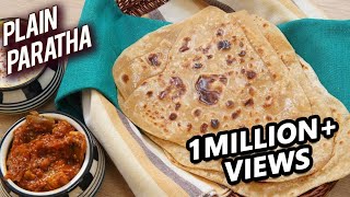 Plain Paratha Recipe  Homemade Paratha Recipe  Paratha Recipe Indian  How To Make Paratha  Ruchi [upl. by Johanna]