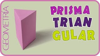 Como hacer un prisma triangular  Triangular prism [upl. by Ck]