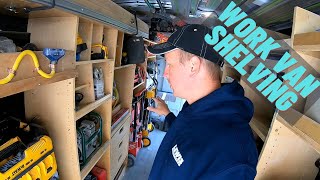 Work Van Shelving Layout  How to Design amp Build Efficient Van Storage Shelving [upl. by Ainola]