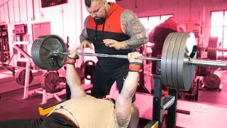 500LB BENCH PRESS WITH EDDIE HALL [upl. by Abelard]