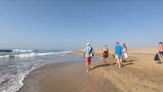 Playa del Ingles to Maspalomas Beach Walk Gran Canaria 😎 Nudist Area [upl. by Jehu]